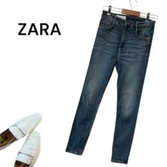 ZARA デニムパンツ 38 スキニー ジーンズ レディース ブルー ストレッチ