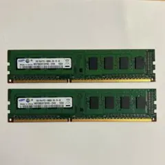 サムスン2GB （1GB×2） DDR3 1600MHz デスクトップ