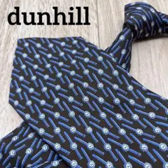 ✨極美品✨dunhill ネクタイ 時計柄 グリーン シルク100%