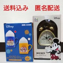 Mickey Twin Bell Clock＆ドナルドダックマグカップ