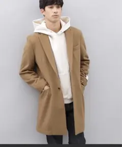 ウールカシミアビーバーチェスターコート