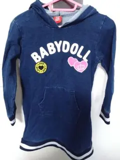 キッズBABYDOLL フード付きワンピース 130