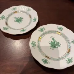 ヘレンドアポニーグリーン503　スープ＆パスタプレート5枚セット ヘレンドアポニーグリーン503 スープ＆パスタプレート5枚セット - メルカリ