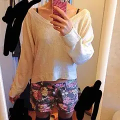 ✨セール✨リズリサ オフショルドルマン ニット編み