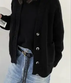 ok.soon knit cardigan(black)