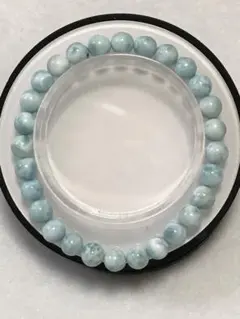 109 ラリマーブレスレット ドミニカ産 7ミリ オールドストック