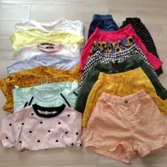 子供服　まとめ売り　女の子　夏服　Ｔシャツ　キュロット　スカート　110 120