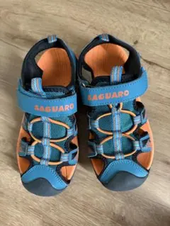 SAGUARO キッズ サンダル ブルー オレンジ　20cmのサムネイル
