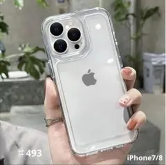 iPhone7/8 クリアケース 透明 スマホケース 耐衝撃 シンプル 韓国