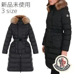 【新品未使用】MONCLER クロエ ダウンジャケット foxfur TG3　黒