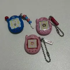 たまごっちミニチュアチャームコレクション3 しましまっち　りんごっち　赤まめっち