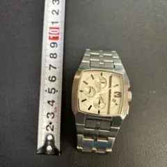 DIESEL クロノグラフ 腕時計 シルバー