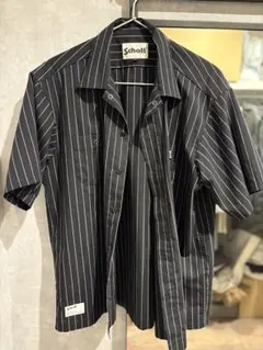 Schott N.Y.C. ストライプ 半袖シャツ Lサイズのサムネイル