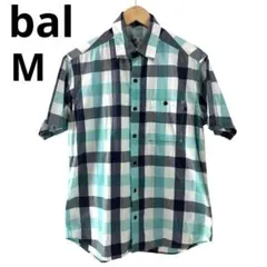 bal バル balanceweardesign 半袖チェックシャツ M 日本製のサムネイル