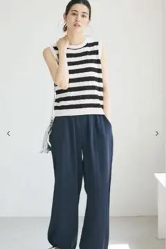 coca ボーダーニットタンクトップ