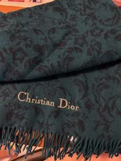 Christian Dior ロゴ入りストール　膝掛け　おくるみ