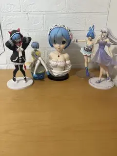 リゼロ　レム　エミリア　フィギュア 5体セット＋α