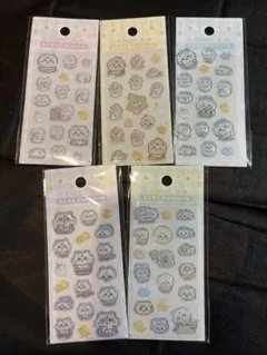 ちいかわ　ぷっくりシール　5種セット