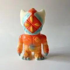 リアルヘッド　ミュータントヘッド　ミニ　ソフビ　フィギュア　オレンジ リアルヘッド ミュータントヘッド ミニ ソフビ フィギュア クリア