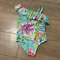 【お値下げ】GAP 花柄 ワンショルダー水着 12-18ヶ月