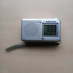 オーム電機　AM/FM 液晶表示ハンディラジオ　ヨコ型　RAD-P5130S-Sのサムネイル