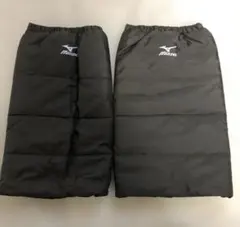 Mizuno ミズノブラック シルバーレッグウォーマー　✨保温　高機能　防寒対策