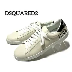 未使用級 DSQUARED2 ICON レザースニーカー 43 ベージュのサムネイル