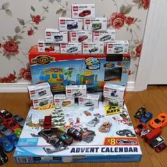 ミニカーアドベントカレンダー　ファストレーン　カーウォッシュプレイセット