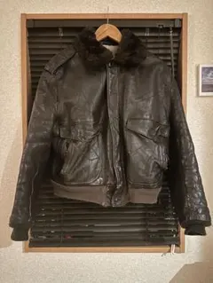 70s vintage g-1ジャケット　schott レザー 今期人気の襟ボア