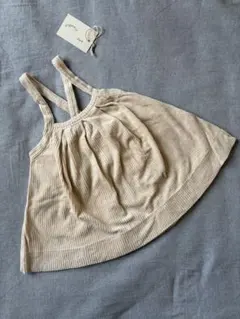 organic zoo ベージュ　コーデュロイ　スカート　1-2y