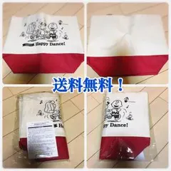 スヌーピー  バイカラートートバッグ レザー調ランチトート フェルトトート