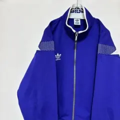  ジャージ トラックジャケット ブルー L トレフォイル TJ105 adidas ジャージ トラックジャケット ブルー L トレフォイル TJ105