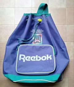 レトロReebok 巾着型 バックパック パープルのサムネイル