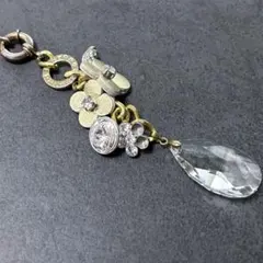 アンテプリマ　バッグ　チャーム　花　ゴールド　綺麗