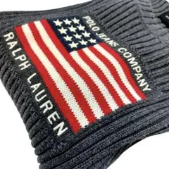 ポロジーンズラルフローレン 星条旗柄 コットンニット　グレー　Lサイズ