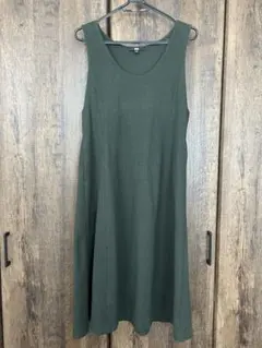 UNIQLO ジャージーワンピース　グリーン