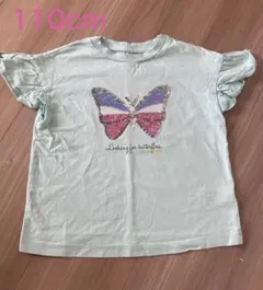 GU スパンコール 蝶々 半袖 Tシャツ 110cmのサムネイル