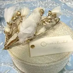 ♡新品美品♡ CA4LA Bridal ヘッドドレス（ゴールド）のサムネイル