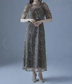 LE’RURE リルアー オケージョンドレス チャコール　S