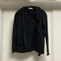 iro no hi ブラック フード付きカーディガン