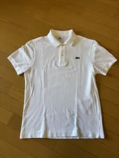 LACOSTE ホワイト　白　ポロシャツ　日本製 L1212 ラコステ　サイズ3