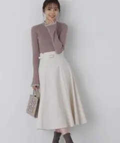 PROPORTION BODY DRESSING ベルト付フレアスカート