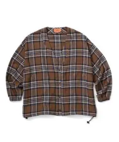 keboz KEBOZ CHECK CARDIGAN MOSSGREEN XLのサムネイル