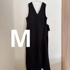 ブラック　マキシパンツ　M