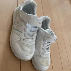 New Balance YV996GA3 キッズシューズ 18cm ホワイト