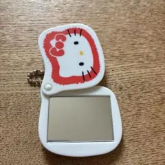 ハローキティ ミニミラー キーチェーン付き
