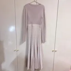 マーキュリー♡千鳥ドッキングニットワンピース