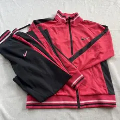 Nike DRI-FIT ジャージセット Lサイズ 赤黒