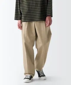 チノパン ワイド ベージュ