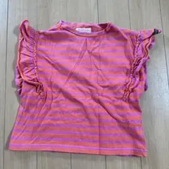 Denim & Dunagree ストライプフリルTシャツ 110